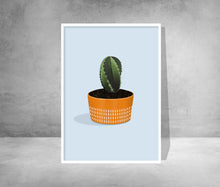 Cactus in Concrete Pot Print